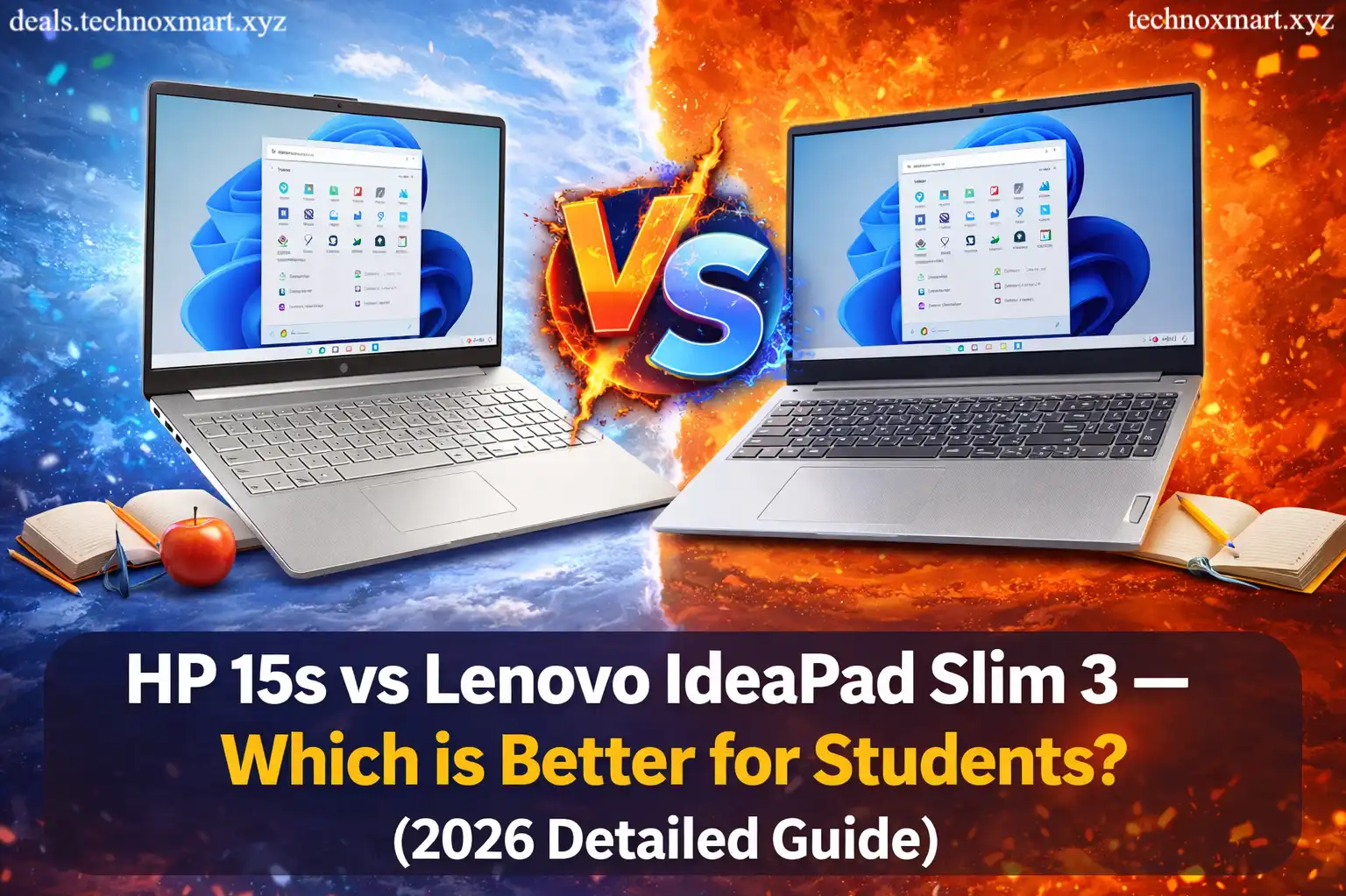HP 15s vs Lenovo IdeaPad Slim 3 – Which is Better for Students? (2026 Detailed Guide)