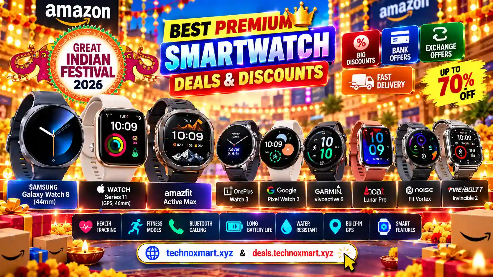 Amazon Great Indian Festival smartwatch deals 2026
